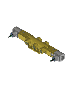 Valve, 4-Way, Brass, 120V60Hz