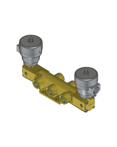 Valve, 4-Way, Brass, 24VDC