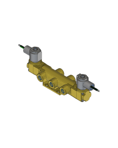 Valve, 4-Way, Brass, 24VDC