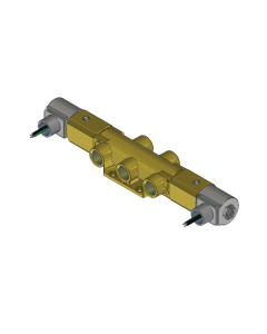 Valve, 4-Way, Brass, 24VDC