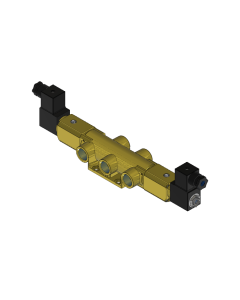 Valve, 4-Way, Brass, 24VDC