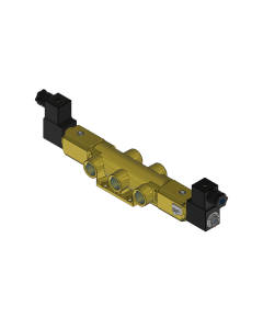 Valve, 4-Way, Brass, 24VDC