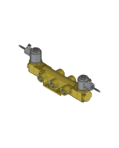 Valve, 4-Way, Brass, 24VDC