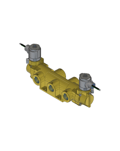 Valve, 4-Way, Brass, 120V60Hz