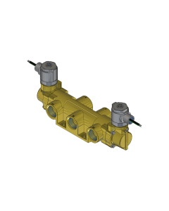 Valve, 4-Way, Brass, 120V60Hz