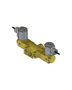 Valve, Selector, Brass, 24VDC