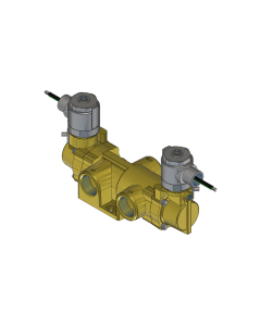 Valve, Selector, Brass, 24VDC