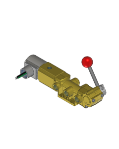 Valve, 4-Way, Brass, 120V60Hz