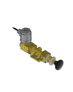 Valve, 4-Way, Brass, 12VDC