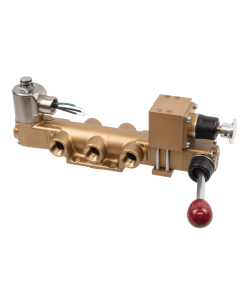 Valve, 4-Way, Brass, 12VDC