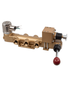 Valve, 4-Way, Brass, 24VDC