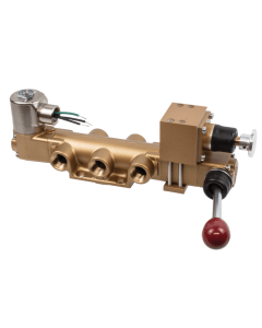 Valve, 4-Way, Brass, 12VDC