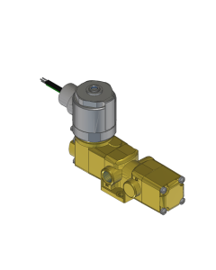 Valve, 2-Way, Brass, 12VDC