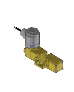 Valve, 3-Way, Brass, 120V60Hz