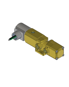 Valve, 3-Way, Brass, 120V60Hz