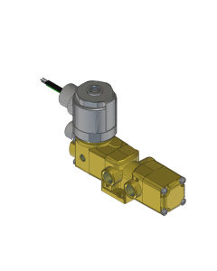 Valve, 3-Way, Brass, 120V60Hz