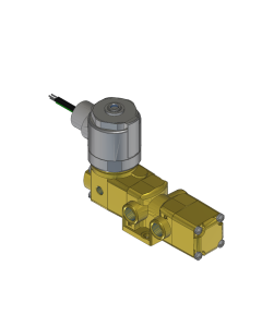 Valve, 3-Way, Brass, 120V60Hz