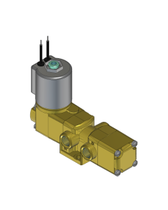 Valve, 3-Way, Brass, 120V60Hz