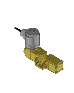 Valve, 3-Way, Brass, 24VDC