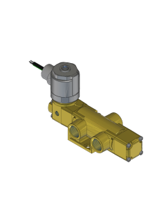 Valve, 3-Way, Brass, 12VDC