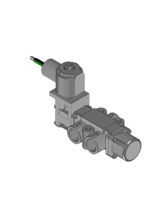 Valve, 3-Way, SST, 120V60Hz