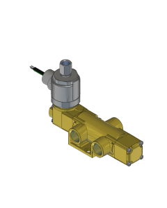 Valve, 3-Way, Brass, 120V60Hz