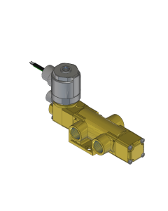 Valve, 3-Way, Brass, 120V60Hz