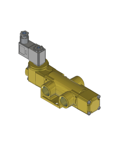 Valve, 3-Way, Brass, 24VDC