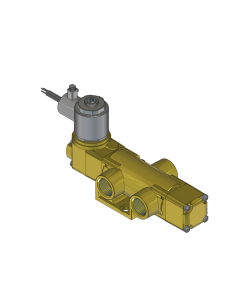 Valve, 3-Way, Brass, 12VDC