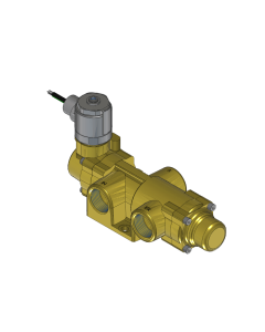 Valve, 3-Way, Brass, 24VDC