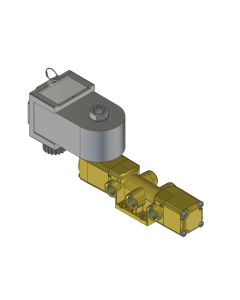Valve, 4-Way, Brass, 24VDC
