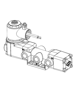 Valve, 4-Way, Brass, 24VDC