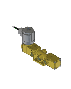 Valve, 4-Way, Brass, 24VDC