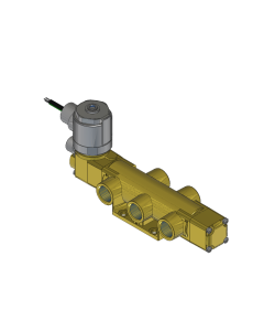 Valve, 4-Way, Brass, 120V60Hz