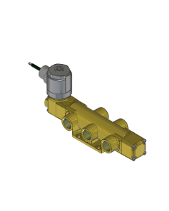 Valve, 4-Way, Brass, 120V60Hz