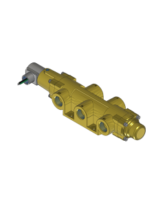 Valve, 4-Way, Brass, 120V60Hz