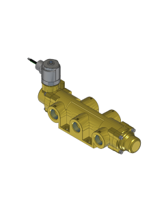 Valve, 4-Way, Brass, 120V60Hz