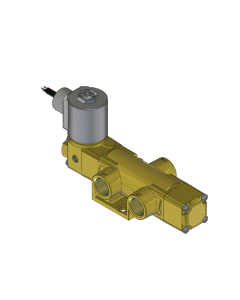 Valve, Selector, Brass, 24VDC