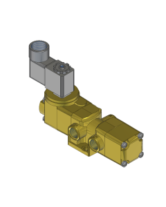 Valve, Selector, Brass, 24VDC