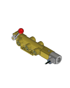 Valve, 4-Way, Brass, 120V60Hz