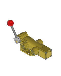 Valve, 3-Way, Brass