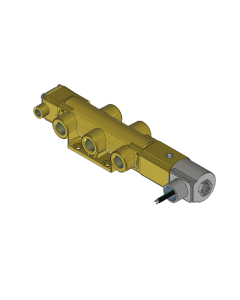 Valve, 4-Way, Brass, 120V60Hz