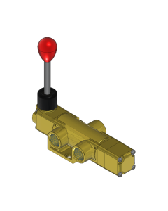 Valve, 3-Way, Brass