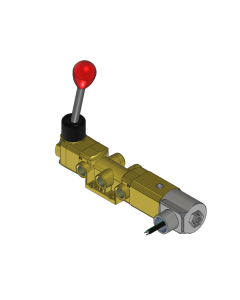 Valve, 4-Way, Brass, 120V60Hz