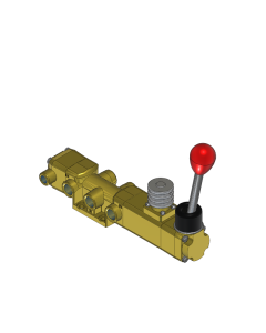 Valve, 4-Way, Brass
