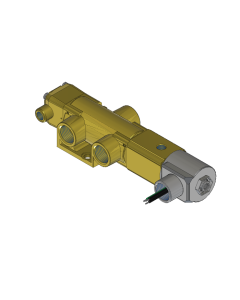 Valve, 3-Way, Brass, 24VDC