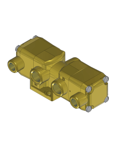 Valve, 3-Way, Brass