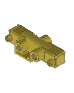 Valve, 3-Way, Brass