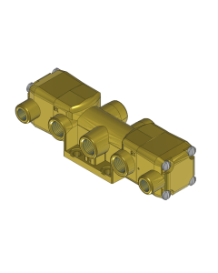 Valve, 4-Way, Brass