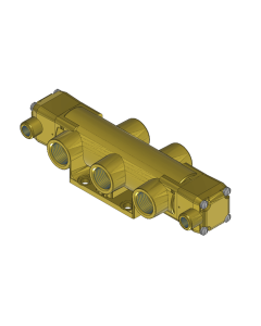 Valve, 4-Way, Brass